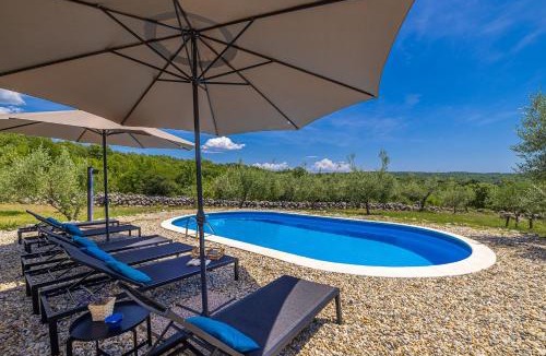 Nenadici House | Rustic Holiday house Harmonie with private pool and large garden - Kapovci, Island Krk