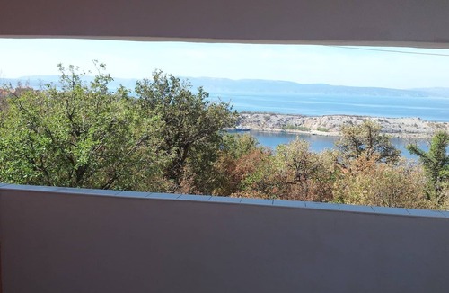 Omisalj Apartment | Ruza room with terrace and sea view
