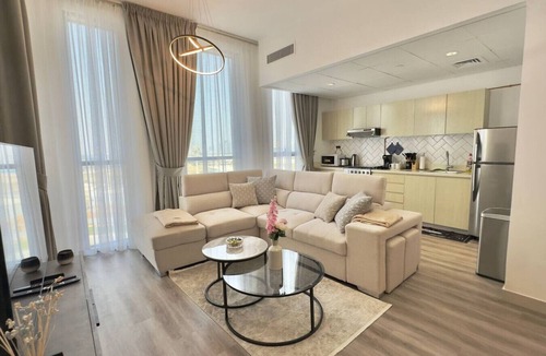 Dubai Production City Apartment | Sleek 1BR Getaway at Dania 1 with Inviting Balcony