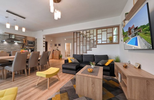 Pregrada Villa | Spacious villa in Zagorje with jacuzzi, sauna, pool, barbecue, and scenic views