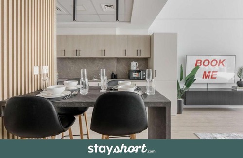 Dubai Sports City Apartment | StayShort - Peaceful Studio Apartment at Frankfurt Tower in Sports City