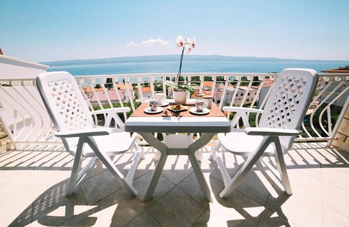 Duce Apartment | Studio Apartment in Duce with Sea View, Terrace, Air Conditioning, Wi-Fi (4167-2)