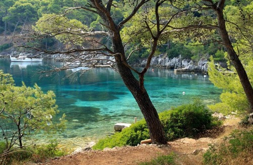 Ubli Apartment | Studio flat with air-conditioning Ubli, Lastovo (AS-24676-a)