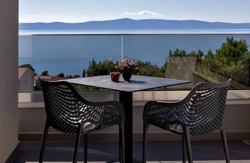 Podgora Apartment | Studio flat with balcony and sea view Podgora, Makarska (AS-18920-a)