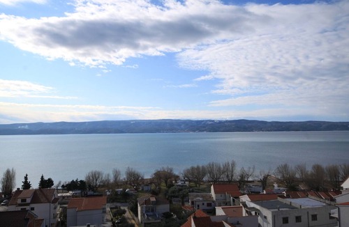 Duce Apartment | Studio flat with balcony and sea view Duće, Omiš (AS-7532-e)
