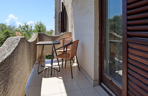 Mandre Apartment | Studio flat with balcony and sea view Mandre, Pag (AS-3084-b)