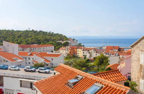 Makarska Old Town Apartment | Studio flat with terrace and sea view Makarska (AS-11063-a)