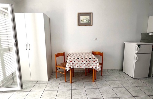 Novalja Apartment | Studio flat with terrace and sea view Novalja, Pag (AS-9335-a)