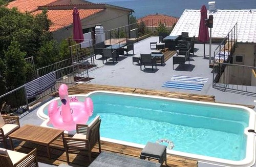 Brela Apartment | Studio flat with terrace and sea view Brela, Makarska (AS-22910-a)