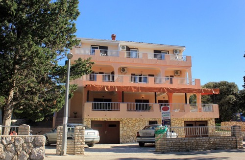 Mandre Apartment | Studio flat with terrace and sea view Mandre, Pag (AS-3557-a)