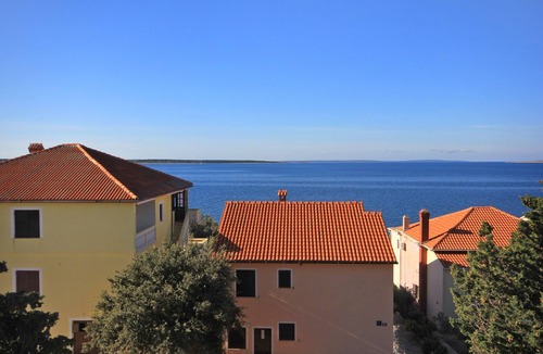 Mandre Apartment | Studio flat with terrace and sea view Mandre, Pag (AS-3557-a)