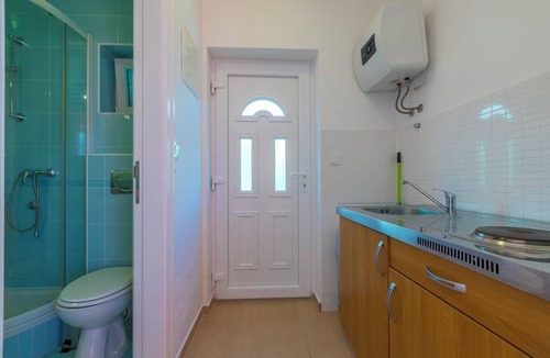 Dramalj Apartment | Studio with air conditioning and sea view