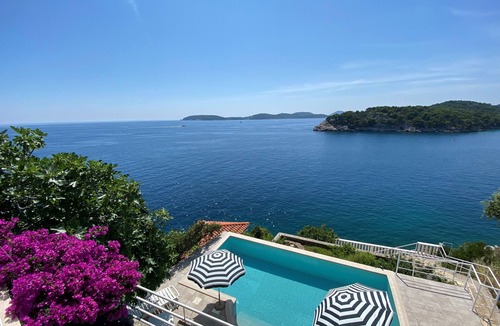 Stikovica Villa | Stunning waterfront Villa, with private sea access and pool, close to Dubrovnik