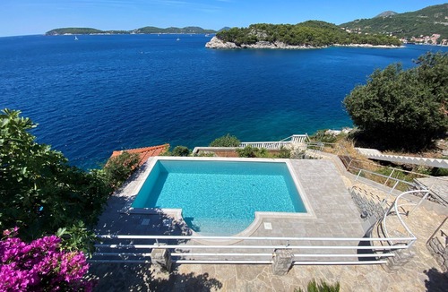Stikovica Villa | Stunning waterfront Villa, with private sea access and pool, close to Dubrovnik