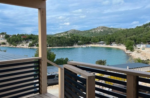 Drage RV Rental | Tranquil Tides Drage Mobile Home With Terrace and Sea View