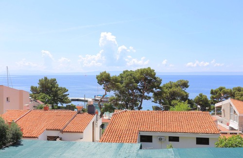 Brela Apartment | Two bedroom apartment with terrace and sea view Brela, Makarska (A-20598-b)