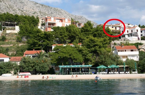 Stanici Apartment | Two bedroom apartment with balcony and sea view Stanići, Omiš (A-10350-a)