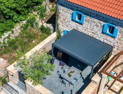 Seline House | Ventus Blue - Stone House near National Park&Sea