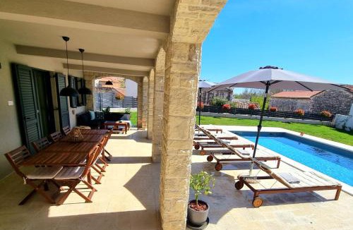 Foli Villa | Villa Ajda with heated privat pool, jacuzzi, sauna, 4 bedroom, 4 bathroom