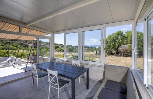 Supetar House | Villa Baras garden - house with pool