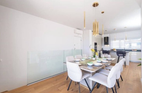 Gornji Kono Villa | Villa Sunset - Four Bedroom with Balcony and Sea View; Shared Swimming Pool