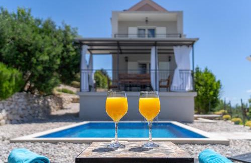 Podgora Villa | Villa with Sea View - Private Heated Pool