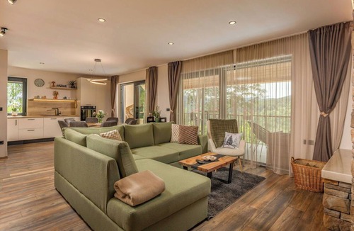 Fuzine Villa | Wonderful private villa for 10 guests with hot tub, private pool, WIFI, TV, patio and pets allowed