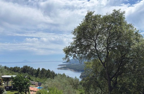 Rabac House | Wonderful villa for 6 people with WIFI, A/C, private pool, TV, terrace and pets allowed