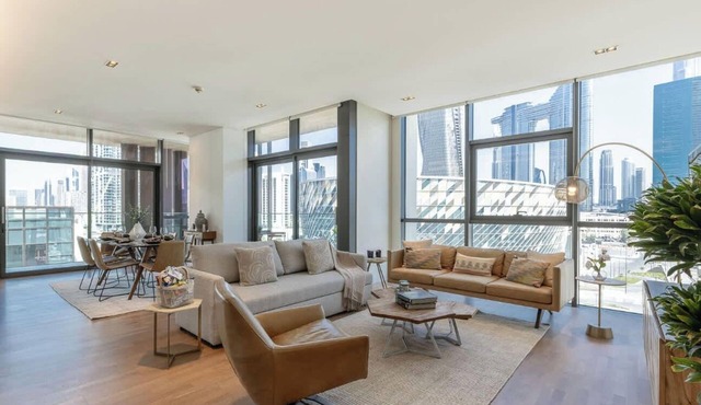 Airstay | Luxury 3BR + Guest Room | CocaCola Arena in Dubai