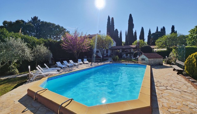 Authentic stone istrian villa for 8 people with swimming pool