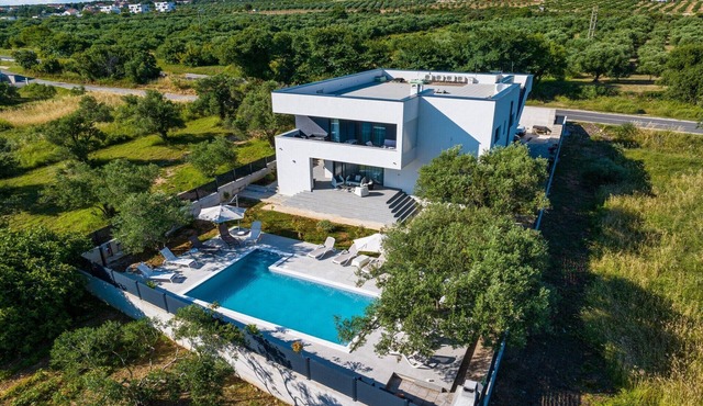 Beachside Croatian Stay with a Pool