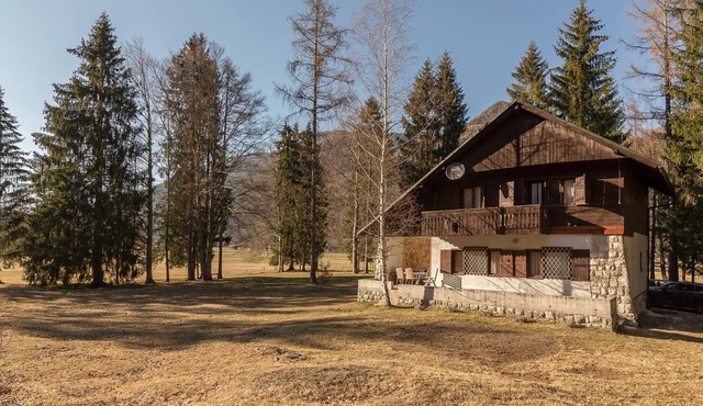 Chalet in the middle of the forest and in the Slovenian mountains in Gozd Martuljek