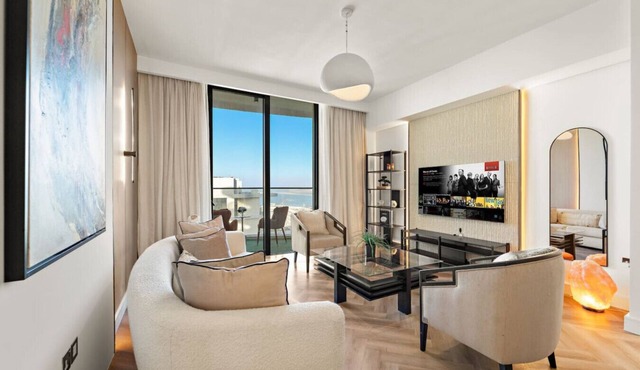 FIRST CLASS | 1BR | Beachfront Bliss Escape in Al Riffa