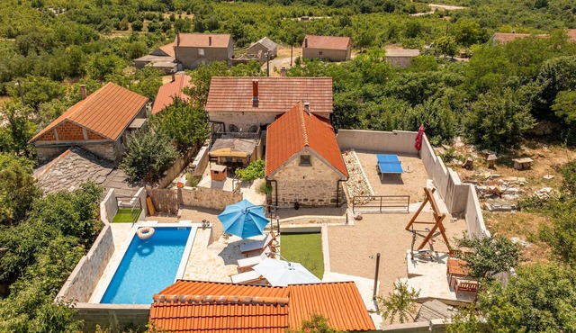 Gorgeous home in Bruska with private swimming pool, can be inside or outside