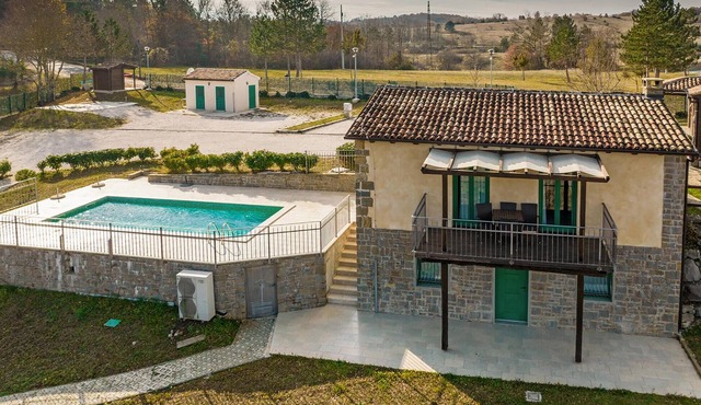Gorgeous home in Trviz with swimming pool