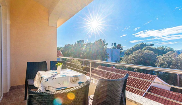 Holiday apartment with terrace and air conditioning