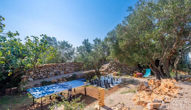 Holiday home with pool and air conditioning