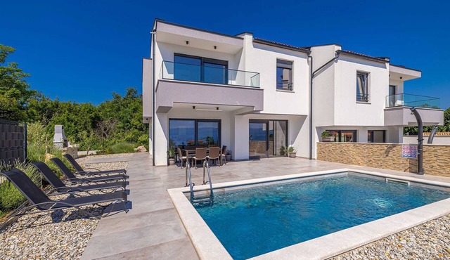 Holiday house LAVANDA with pool and panoramic seaview