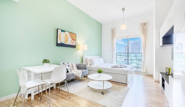 Luxe Studio with Upgraded Interior in Sports City in Dubai Sports City