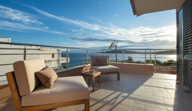 Luxury Villa Sea Flower with a private heated pool, grill, and summer kitchen.