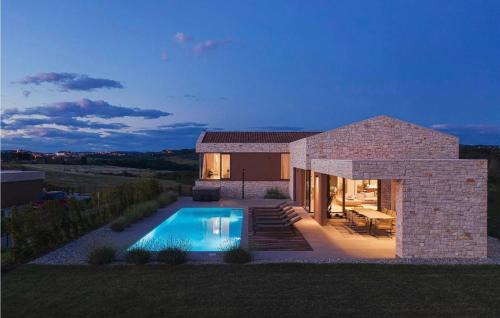Luxury Villa Vigneto heated pool jacuzzi in Brtonigla