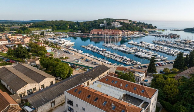 Modern apartment directly at the marina Vrsar and 300m from the beach in Vrsar