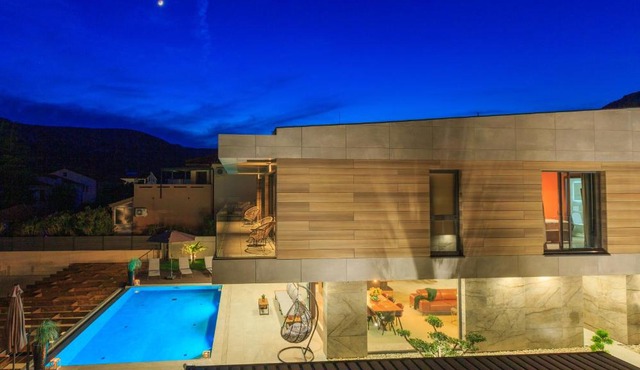 Modern villa with private pool near the sea
