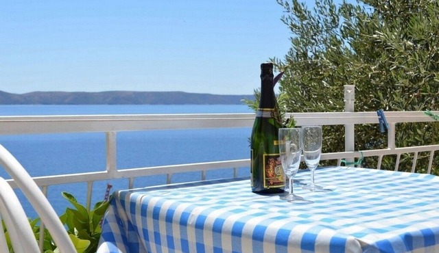 One bedroom apartment with terrace and sea view Živogošće - Porat, Makarska (A-25453-e) in Živogošće
