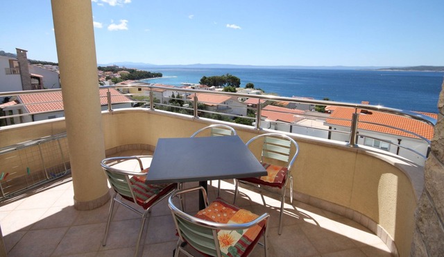 One bedroom apartment with terrace and sea view Baška Voda, Makarska (A-6718-e)
