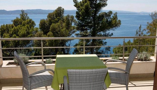 One bedroom apartment with terrace and sea view Brela, Makarska (A-19205-a)