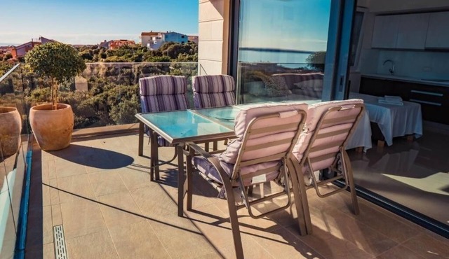 One bedroom apartment with balcony and sea view Mandre, Pag (A-24196-b) in Kolan