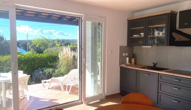 One bedroom apartment with terrace and sea view Punat, Krk (A-24183-c)