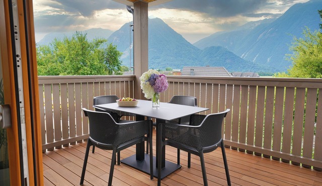 One-Bedroom Apartment with Stunning Mountain View and Large Private Terrace in Tolmin