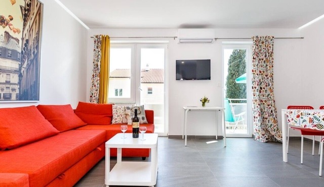 One bedroom apartment with balcony and sea view Krk (A-22454-b) in Krk